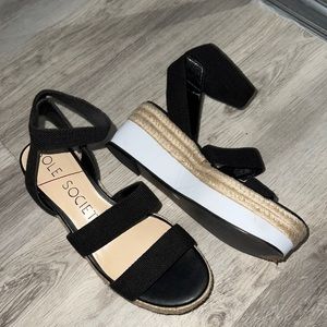 Sole Society Platform Sandals